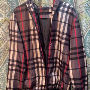 Plaid Hooded Jacket